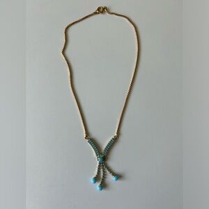 Gold and Turquoise Necklace